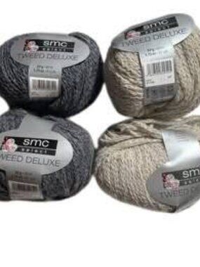 4 Skeins SMC Select Tweed Deluxe Alpaca Wool Nylon Blend #517